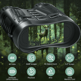 Ultra HD Night Binoculars | 8X Zoom, 7-Level Infrared & 4K Video Recording for Wildlife Observation and Nighttime Adventures