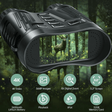 Ultra HD Night Binoculars | 8X Zoom, 7-Level Infrared & 4K Recording for Wildlife Observation and Nighttime Adventures