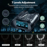 Ultra HD Night Binoculars | 8X Zoom, 7-Level Infrared & 4K Recording for Wildlife Observation and Nighttime Adventures