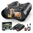 Ultra HD Night Binoculars | 8X Zoom, 7-Level Infrared & 4K Recording for Wildlife Observation and Nighttime Adventures