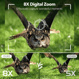 Ultra HD Night Binoculars | 8X Zoom, 7-Level Infrared & 4K Recording for Wildlife Observation and Nighttime Adventures