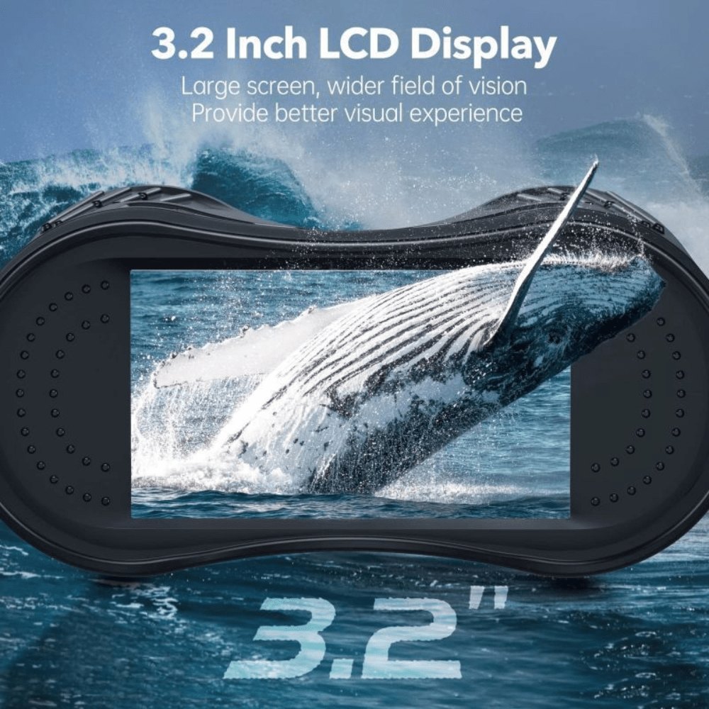 Ultra HD Night Binoculars | 8X Zoom, 7-Level Infrared & 4K Recording for Wildlife Observation and Nighttime Adventures