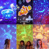 Ocean Kids Projector Light – Starry Projection Lamp with 360° Rotation, Night-Time Projector for Children's Room, Ideal Gift for Autism & Sensory Needs
