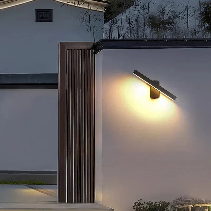 PIR Motion Sensor Outdoor Wall Light | IP65 Waterproof, Rotatable Design & Adjustable Length for Gardens and Entrances