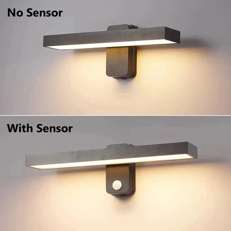 PIR Motion Sensor Outdoor Wall Light | IP65 Waterproof, Rotatable Design & Adjustable Length for Gardens and Entrances