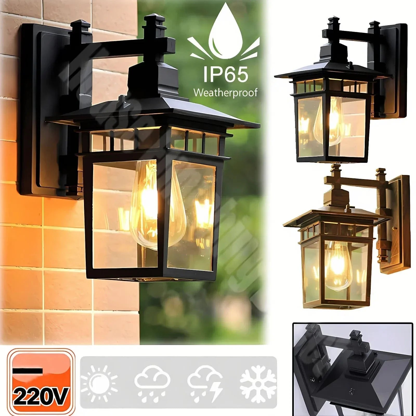 Waterproof Outdoor Wall Light | Modern Design for Garden, Balcony, Stairway & Entrance Use