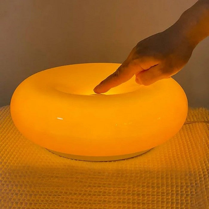 LED Donut Wall Light/Table Lamp - Modern Design for Home Decor & Ambient Lighting