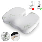 Memory Foam Seat & Back Cushion with Washable Cover