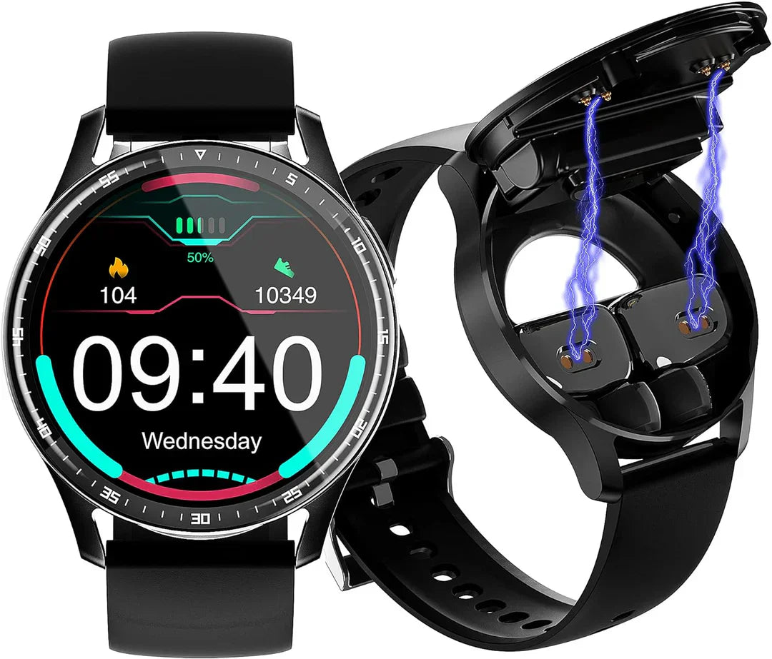 TrailBlazer Fitness Smartwatch w/ Earbuds