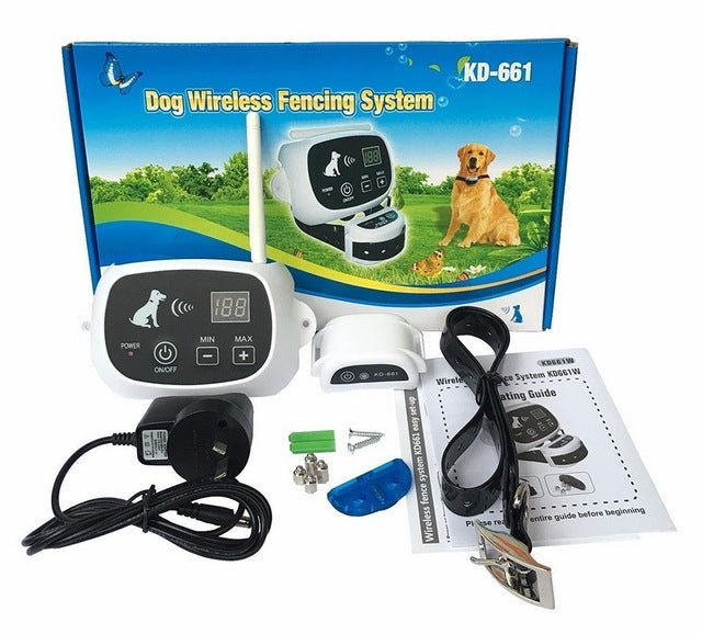 Wireless Dog Fence Collar System | Waterproof, Rechargeable & Ideal for Home Training and Outdoor Adventures