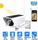 Wireless Solar Surveillance Camera with Night Vision and Motion Detection for Home Security and Outdoor Monitoring