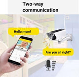 Wireless Solar Surveillance Camera with Night Vision and Motion Detection for Home Security and Outdoor Monitoring