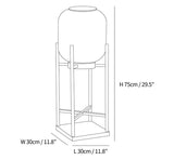 Solar Floor Lamp Lantern - Waterproof LED Outdoor Lighting for Patios, Gardens, and Backyards
